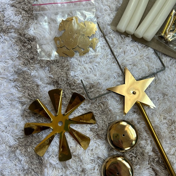 New in box Vintage Swedish Angel Party Chimes Christmas Decor Kitschy Gold MCM - Picture 4 of 11